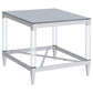 Lindley 3-piece Square Coffee and End Table Set Chrome