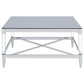Lindley 3-piece Square Coffee and End Table Set Chrome