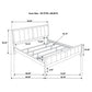 Carlton 4-piece California King Bedroom Set Cappuccino
