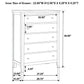 Carlton 5-piece Twin Bedroom Set Cappuccino