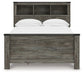 Frandern Full Bookcase Panel Bed with Storage