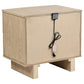 Kailani 4-piece Eastern King Bedroom Set Beige Oak