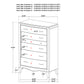 Revello 6-drawer Bedroom Chest of Drawers Washed Mango