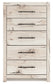 Lawroy Twin Panel Headboard with Mirrored Dresser, Chest and Nightstand