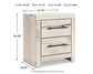 Lawroy Twin Panel Headboard with Mirrored Dresser, Chest and Nightstand