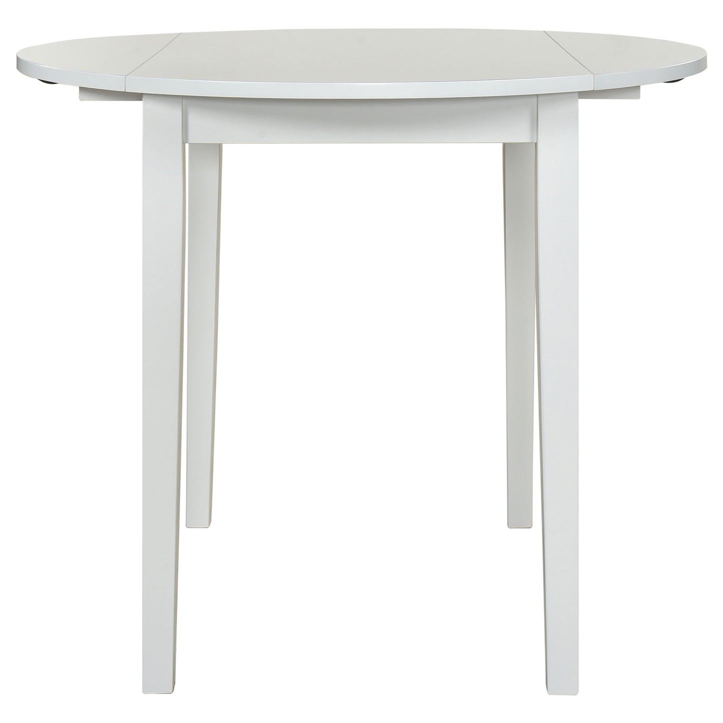 Bucknell 3-piece Round Drop Leaf Dining Table Set White