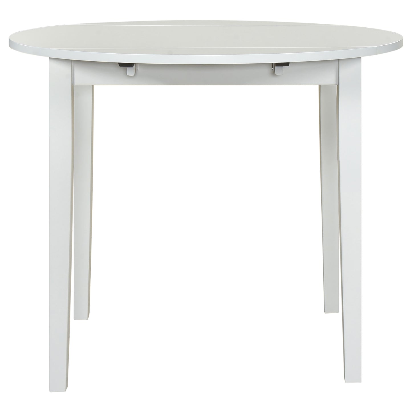 Bucknell 3-piece Round Drop Leaf Dining Table Set White