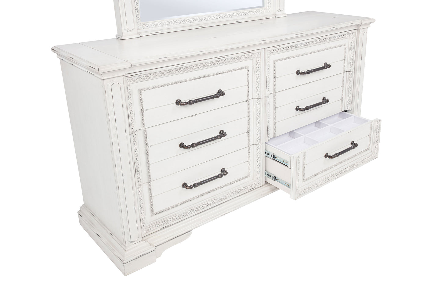 McKinney 4-piece Queen Bedroom Set Vintage White