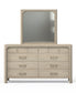 Solano 9-drawer Bedroom Dresser with Mirror Weathered Mango