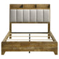 Henderson 57-inch Queen Bookcase Panel Bed Medium Oak