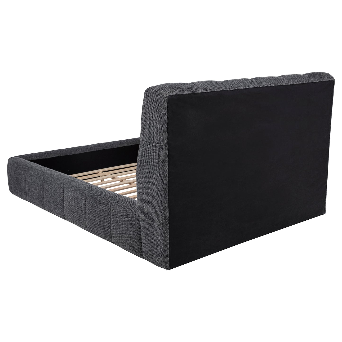 Nollet 48-inch Upholstered Queen Panel Platform Bed Grey