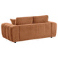 Burnett 3-piece Chenille Upholstered Sofa Set Burnt Orange