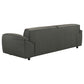 Buxton Top Grain Leather Upholstered Sofa Graphite