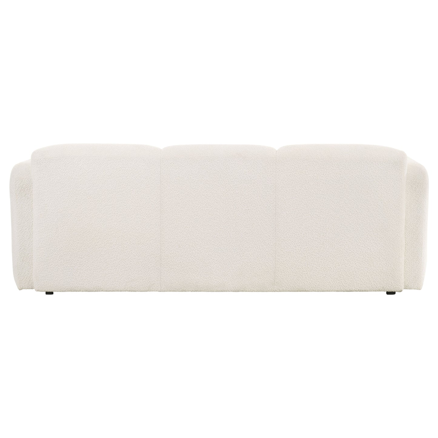 Dorset Fabric Upholstered Round Track Arm Sofa White