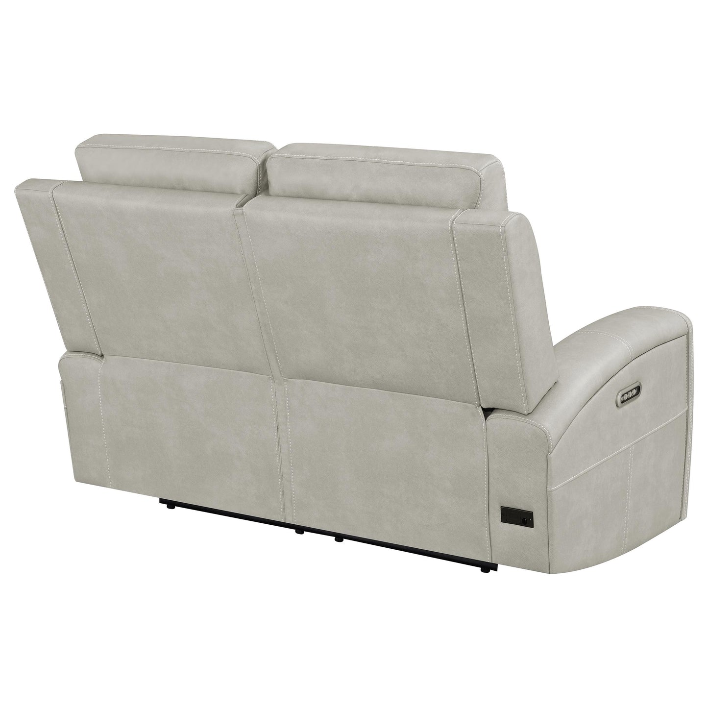 Brickston Triple Power Reclining Loveseat Grey