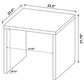 Canoga Engineered Wood Accent Side End Table Light Oak