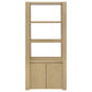 Laurelton 3-shelf Media Tower Tall Pier Cabinet Light Oak