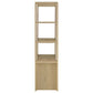 Laurelton 3-shelf Media Tower Tall Pier Cabinet Light Oak