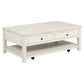 Payne 48-inch Mobile Lift Top Coffee Table Distressed White