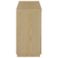 Tilbury 2-door Glass Front Accent Display Cabinet Light Oak