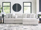 Cuddle Plush 3-Piece Sectional with Chaise