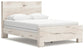 Queen Panel Bed with Mirrored Dresser and Chest