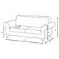 Elmbrook 2-piece Upholstered Rolled Arm Sofa Set Brown