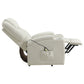 Armstrong Upholstered Power Lift Massage Recliner Ivory