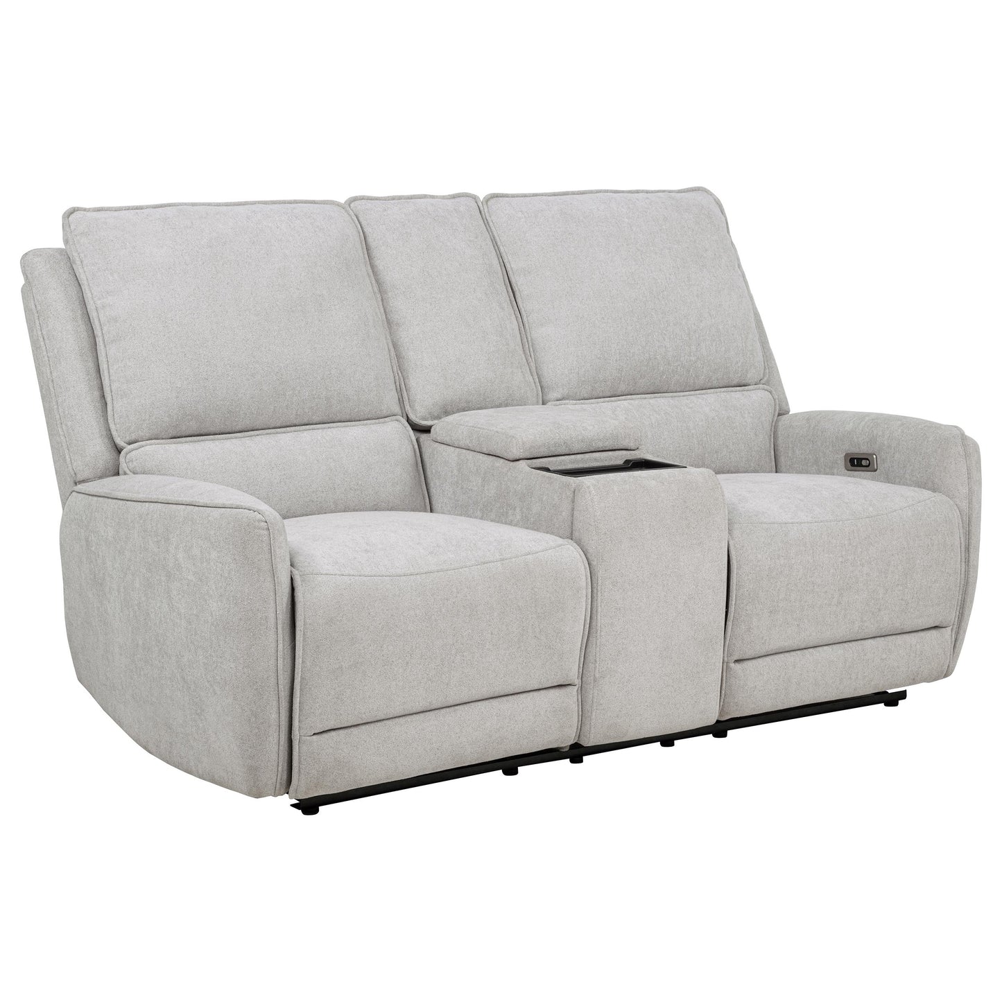 Sylmar 3-piece Chenille Power Reclining Sofa Set Dove Grey