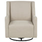 Sorrel Fabric Upholstered Swivel Glider Arm Chair Latte