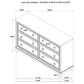 Pembroke 4-piece Queen Bedroom Set Washed Oak