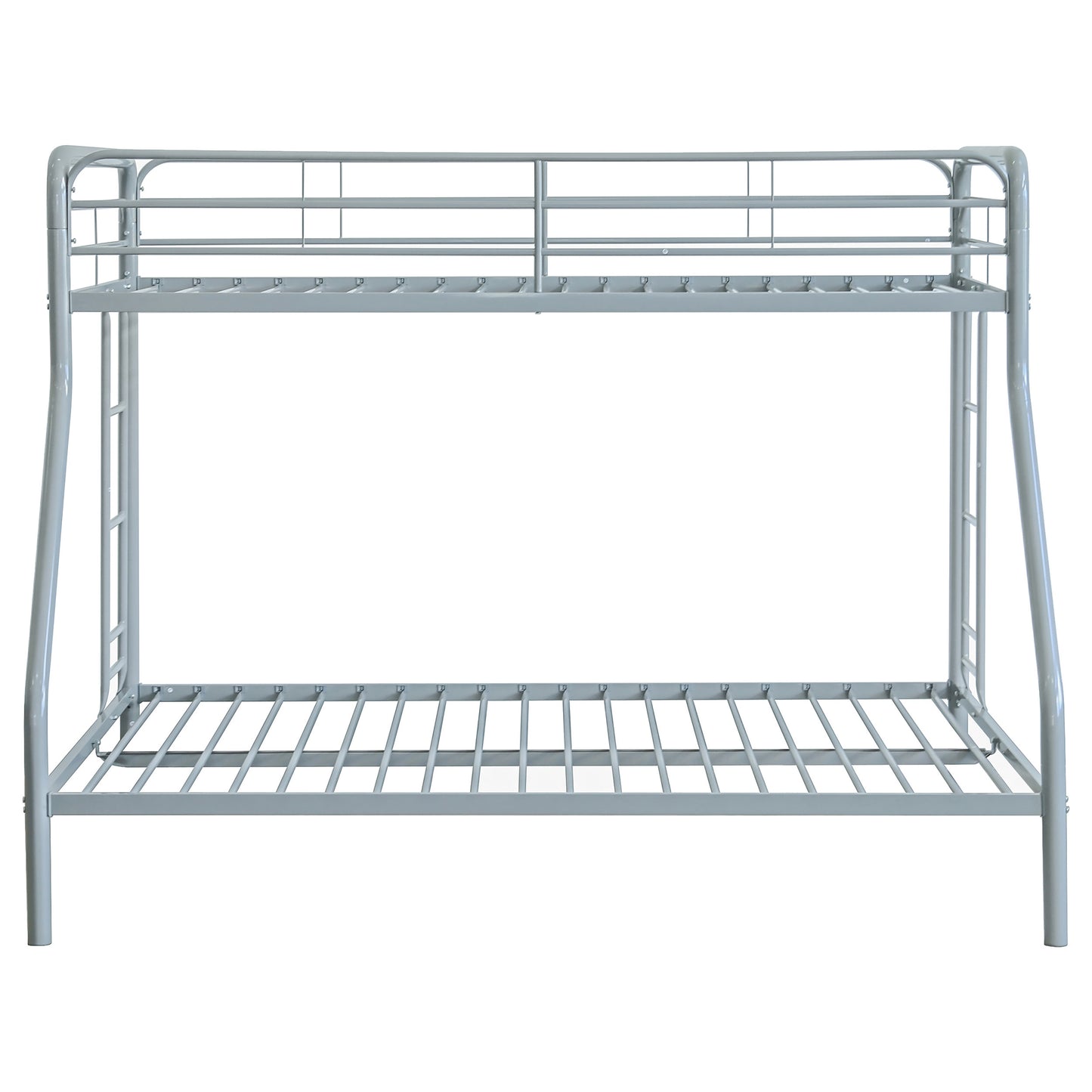 Carson Metal Twin Over Full Bunk Bed Glossy Silver