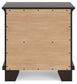 Covetown California King Panel Bed with Mirrored Dresser, Chest and Nightstand