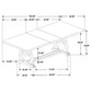 Brockway 104-inch Extension Leaf Dining Table Barley Brown