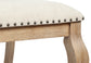 Brockway Upholstered Dining Chair Barley Brown (Set of 2)