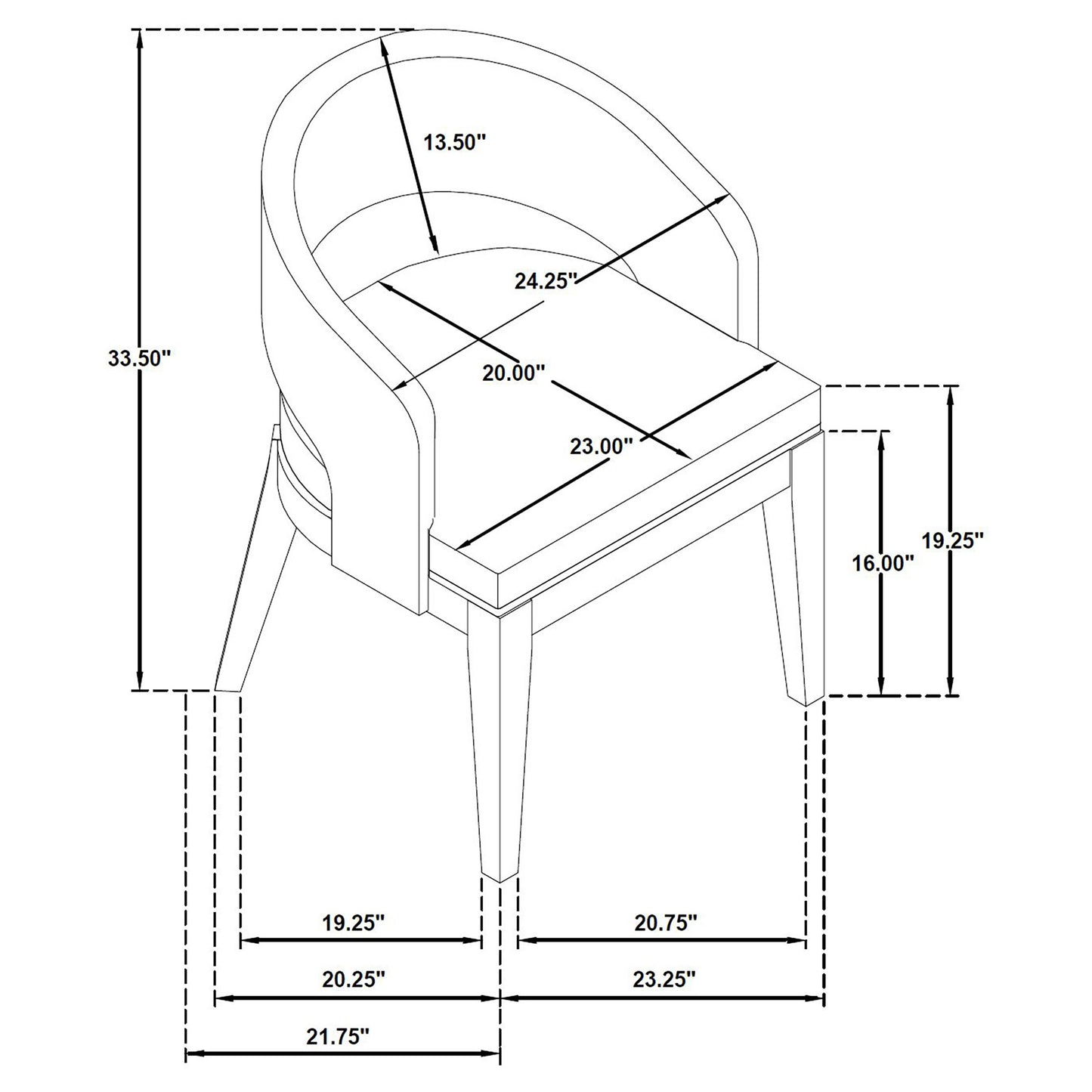 Leandro Upholstered Dining Arm Chair Cream (Set of 2)