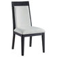 Brookmead Dining Side Chair Ivory and Black (Set of 2)