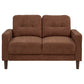 Bowen II 3-piece Fabric Upholstered Track Arm Sofa Set Rust