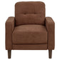 Bowen II Fabric Upholstered Track Arm Accent Chair Rust