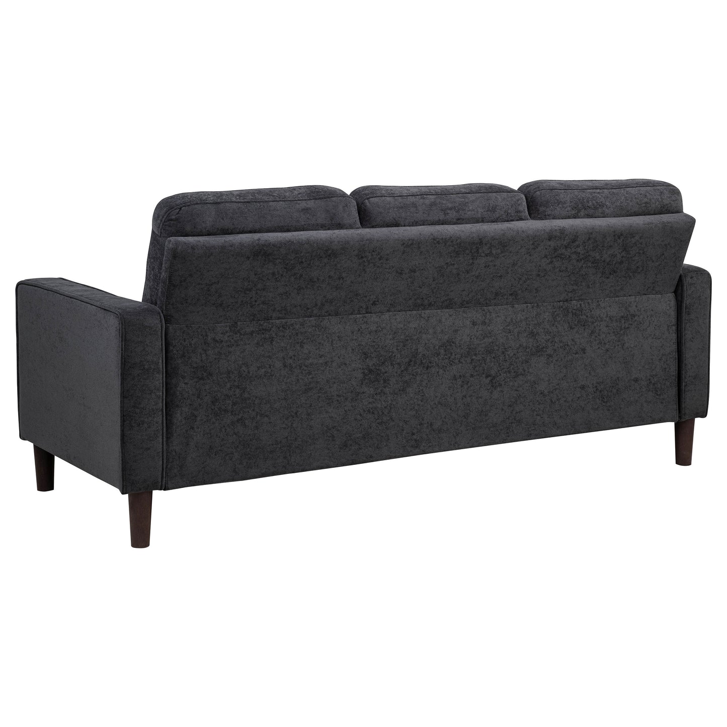 Bowen II Fabric Upholstered Track Arm Sofa Steel Grey