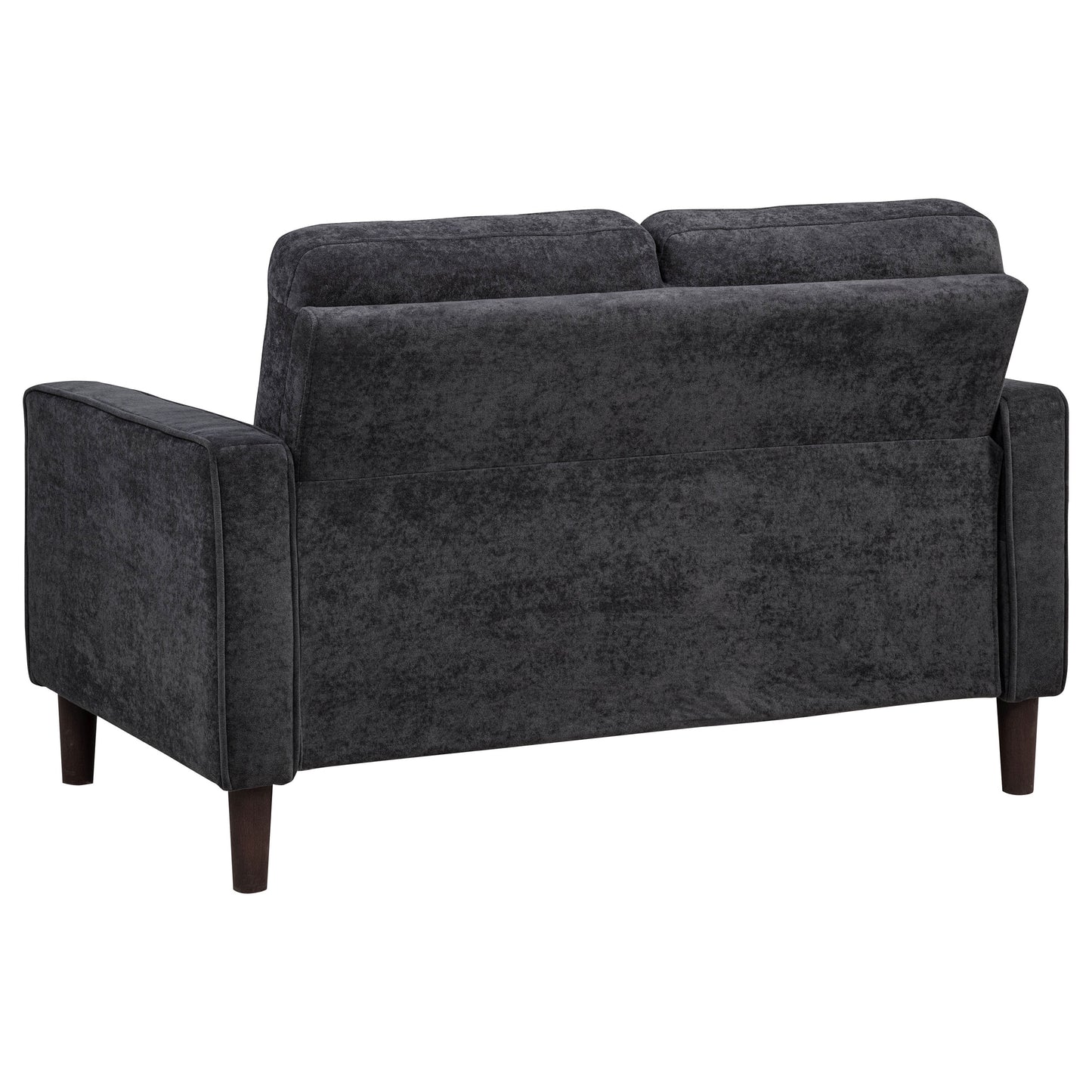 Bowen II Fabric Upholstered Track Arm Loveseat Steel Grey