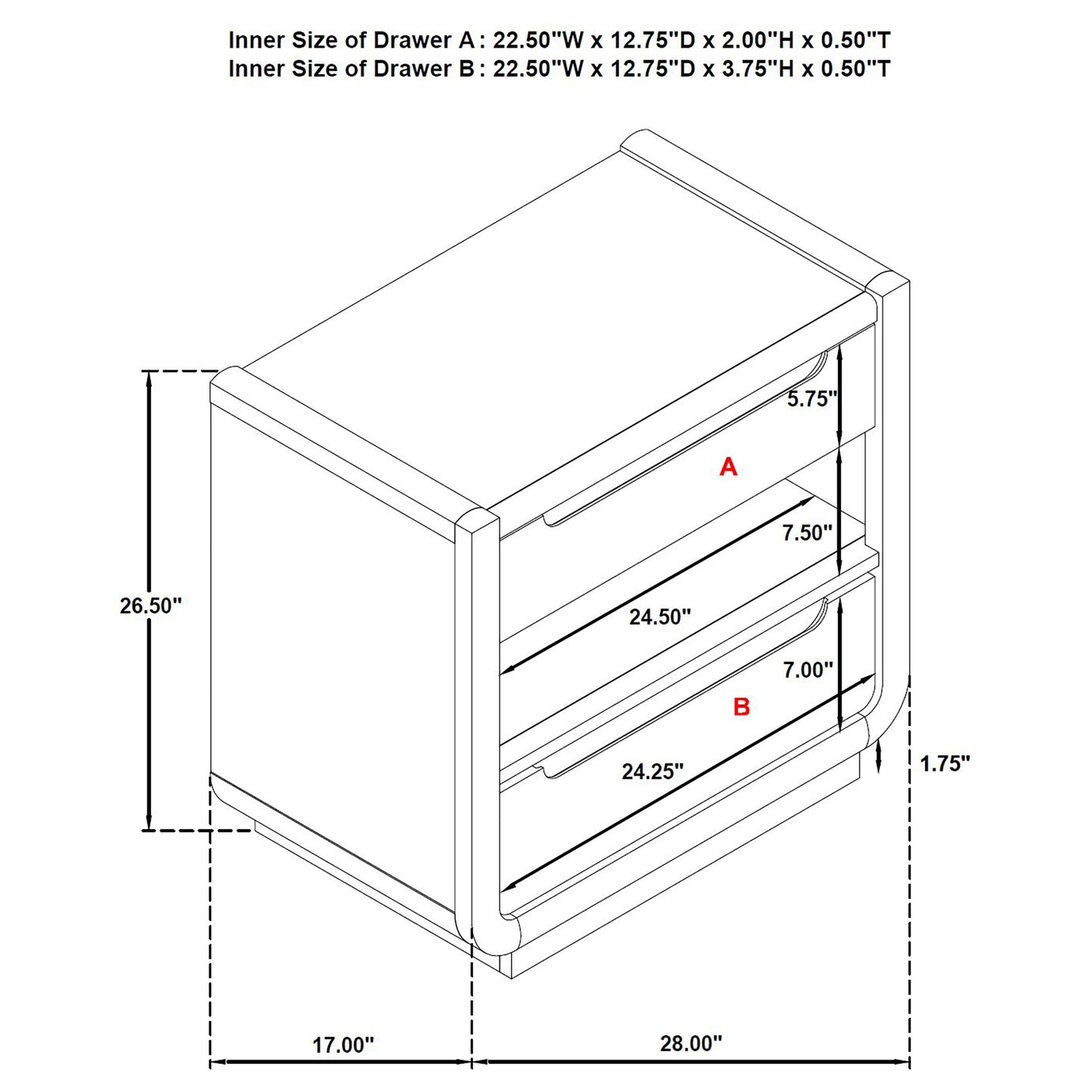 Leandro 4-piece Eastern King Bedroom Set Burnished Black