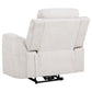 Kennett Chenille Upholstered Power Recliner Chair Ivory
