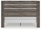 Graystorm King Panel Bed with Mirrored Dresser
