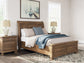 Feddinger Queen Storage Sleigh Bed with Mirrored Dresser and Chest