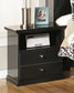 Maribel Queen Panel Bed with Mirrored Dresser, Chest and Nightstand