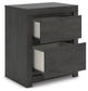 Fraluna King Panel Storage Bed with Mirrored Dresser and Nightstand