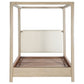 Solano 85-inch Queen Canopy Bed Weathered Mango