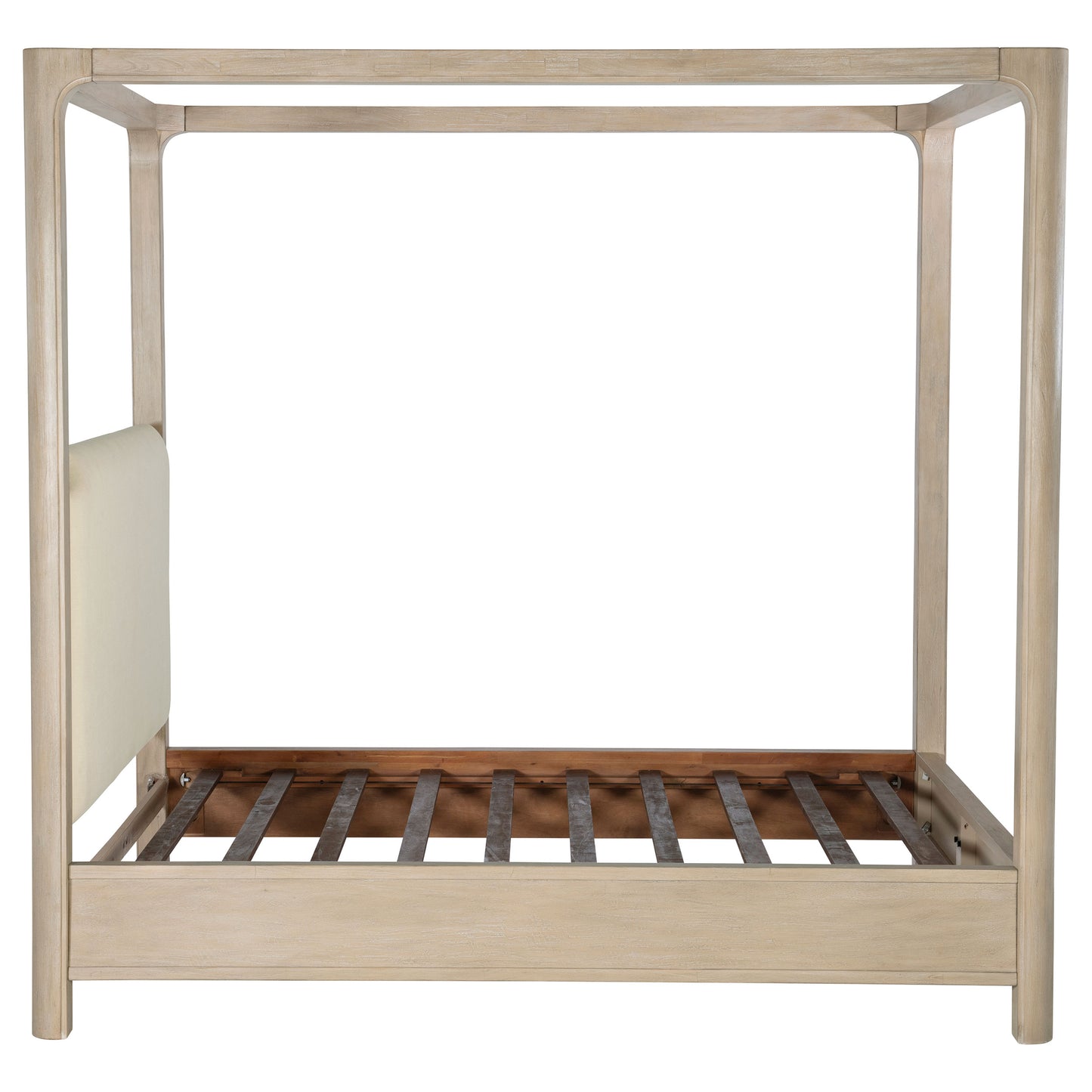 Solano 85-inch Queen Canopy Bed Weathered Mango