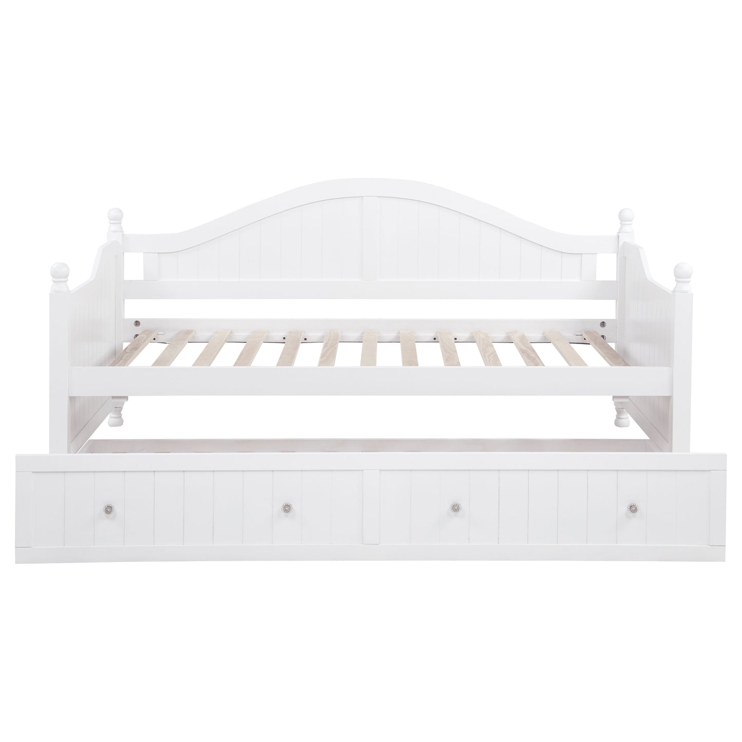 Julie Ann Wood Twin Daybed with Trundle White